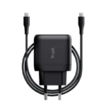 Trust Φορτιστής με Θύρα USB-C και Καλώδιο USB-C 45W Power Delivery Μαύρος (Maxo)