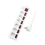 LogiLink Πολύπριζο Aσφαλείας 6 Θέσεων με Καλώδιο 1.5m LPS250