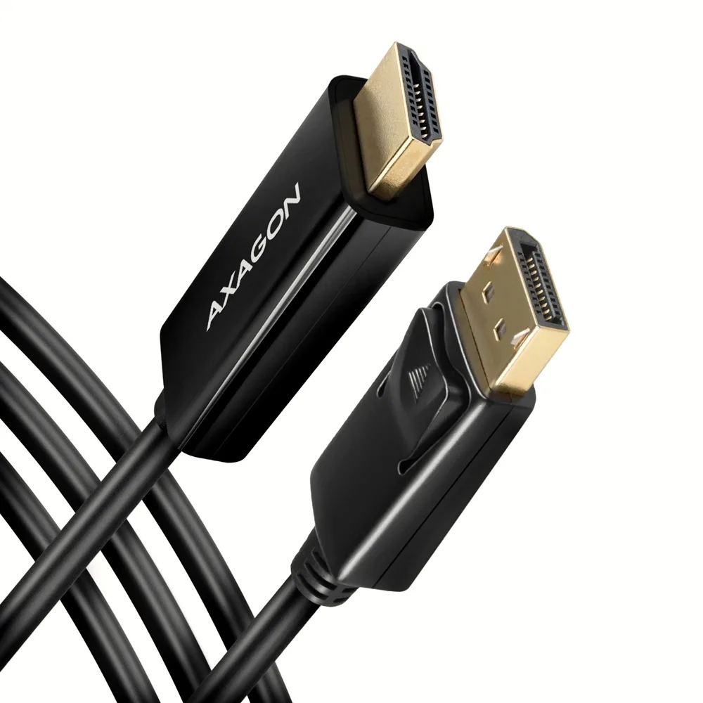 Axagon Cable DisplayPort male - HDMI male 1.8m Μαύρο (RVD-HI14C2) - Image 1
