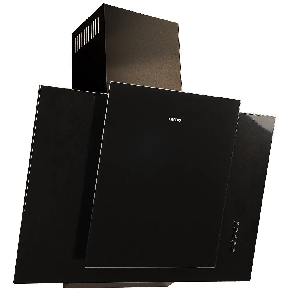 Akpo Wk-4 Mirt Eco Απορροφητήρας Καμινάδα 60cm Μαύρος - Image 1
