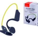 Creative Outlier Free+ Bone Conduction Bluetooth Handsfree Ακουστικά με Αντοχή στον Ιδρώτα Light Green