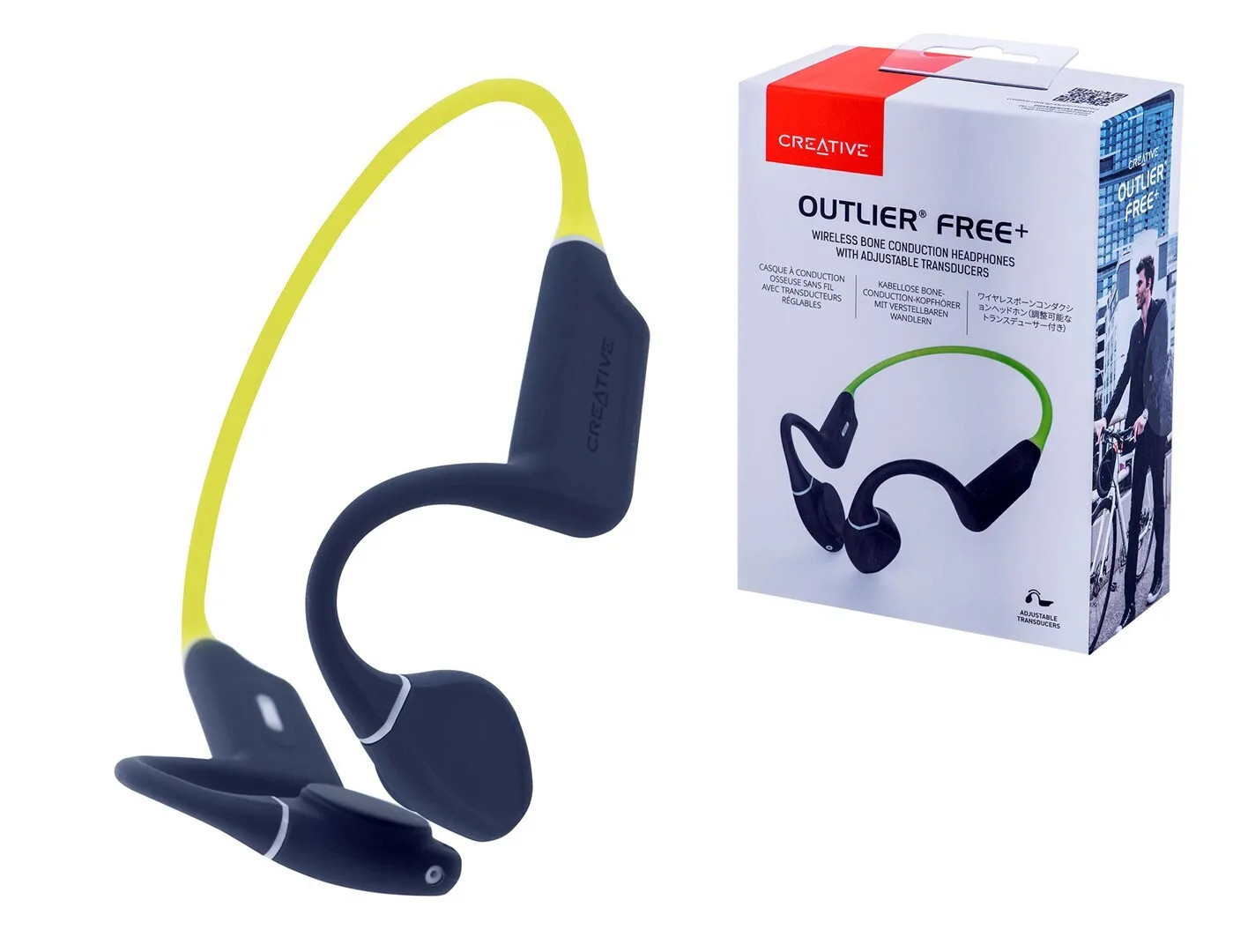 20230915123305_creative_outlier_free_bone_conduction_bluetooth_handsfree_akoustika_me_antochi_ston_idrota_kitrina Creative Outlier Free+ Bone Conduction Bluetooth Handsfree Ακουστικά με Αντοχή στον Ιδρώτα Light Green - Image 1