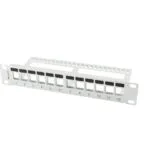 Lanberg Κάλυμμα Πάνελ για Rack 1U 10" 12 Θυρών Γκρι 332385