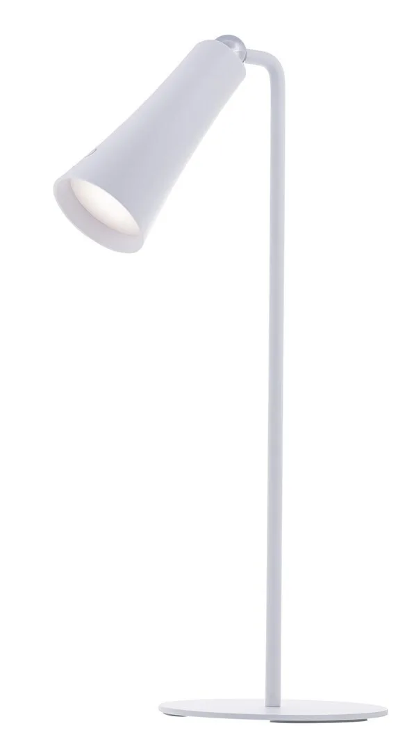 Active Jet Επαναφορτιζόμενο LED Φωτιστικό Γραφείου με Εύκαμπτο Βραχίονα σε Λευκό Χρώμα AJE-IDA 4IN1 - Image 1