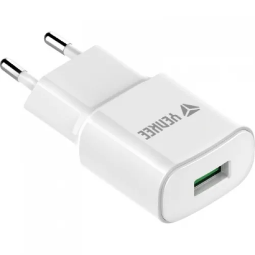 Yenkee Φορτιστής Χωρίς Καλώδιο με Θύρα USB-A 18W Quick Charge 3.0 Λευκός (YAC 2023WH) - Image 1