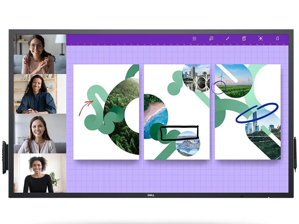 Dell P5524QT Public Display IPS / LED 4K UHD 54.6" με Οθόνη Αφής και USB Media Player - Image 1