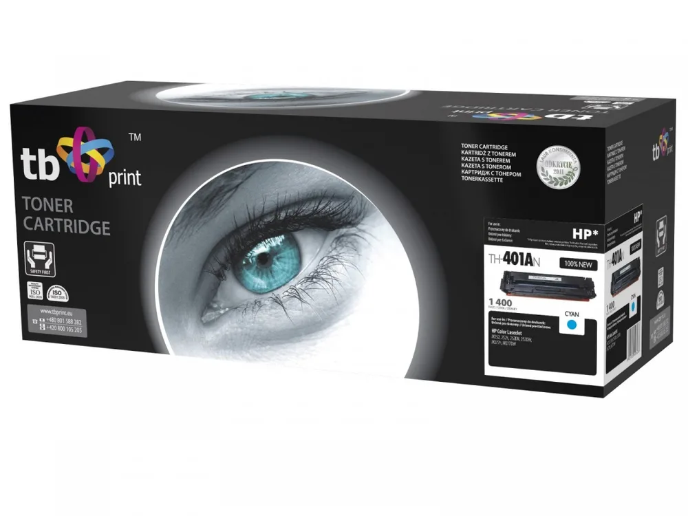 TB Print Συμβατό Toner για Laser Εκτυπωτή HP 1400 Σελίδων Κυανό TH-401AN - Image 1