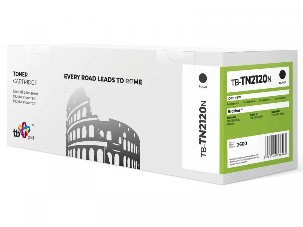 TB Print Συμβατό Toner για Laser Εκτυπωτή HP 2600 Σελίδων Μαύρο (TB-TN2120N) - Image 1