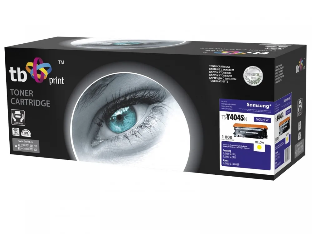 TB Print Συμβατό Toner για Laser Εκτυπωτή Samsung 1000 Σελίδων Κίτρινο (TS-Y404SN) - Image 1