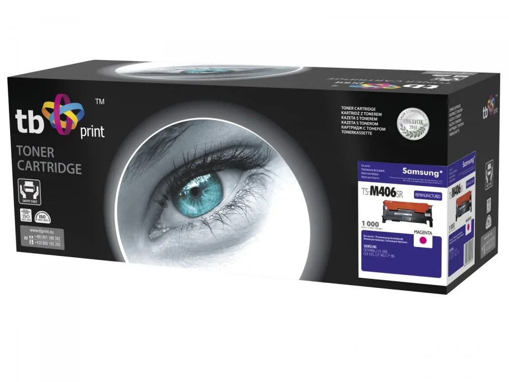 TB Print Συμβατό Toner για Laser Εκτυπωτή Samsung 1000 Σελίδων Ματζέντα TS-M406SR - Image 1