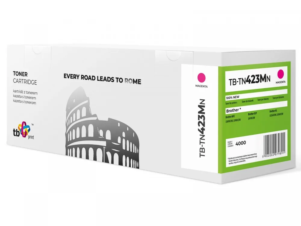 TB Print Συμβατό Toner για Laser Εκτυπωτή Brother 4000 Σελίδων Ματζέντα (TB-TN423MN) - Image 1