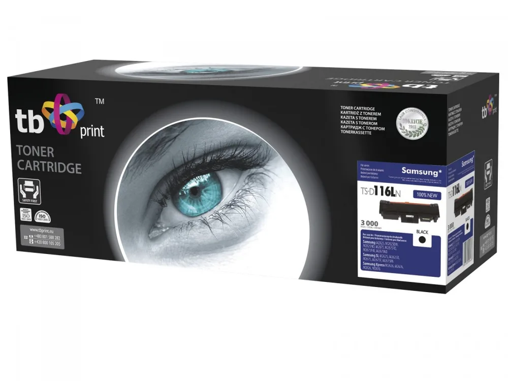 TB Print Συμβατό Toner για Laser Εκτυπωτή Samsung 3000 Σελίδων Μαύρο (TS-D116LN) - Image 1