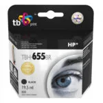 TB Print Συμβατό Μελάνι Εκτυπωτή InkJet HP 800 Σελίδων 19.5ml Μαύρο TBH-655BR