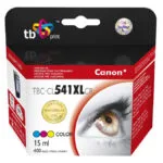 TB Print Συμβατό Μελάνι Εκτυπωτή InkJet Canon 400 Σελίδων 15ml Πολλαπλό (Color) TBC-CL541XLCR