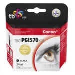 TB Print Συμβατό Μελάνι Εκτυπωτή InkJet Canon 550 Σελίδων 24ml Μαύρο 1τμχ TBC-PGI570XLB