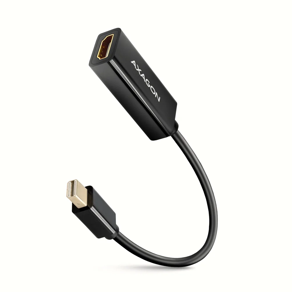 Axagon Μετατροπέας mini DisplayPort male σε HDMI female Χρυσό 1τμχ RVDM-HI14N - Image 1