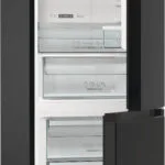 Gorenje Ψυγειοκαταψύκτης 300lt NoFrost Υ185xΠ60xΒ59.25εκ. Μαύρος NRK6192ABK4