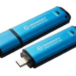 Kingston IronKey Vault Privacy 50 512GB USB 3.2 Stick με σύνδεση USB-C Μπλε