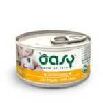 Oasy Gustosa Mousse Υγρή Τροφή για Ενήλικες Γάτες σε Κονσέρβα με Συκώτι χωρίς Σιτηρά 85gr 01915