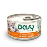 Oasy Gustosa Mousse Υγρή Τροφή για Ενήλικες Γάτες σε Κονσέρβα με Βοδινό χωρίς Σιτηρά 85gr 01914