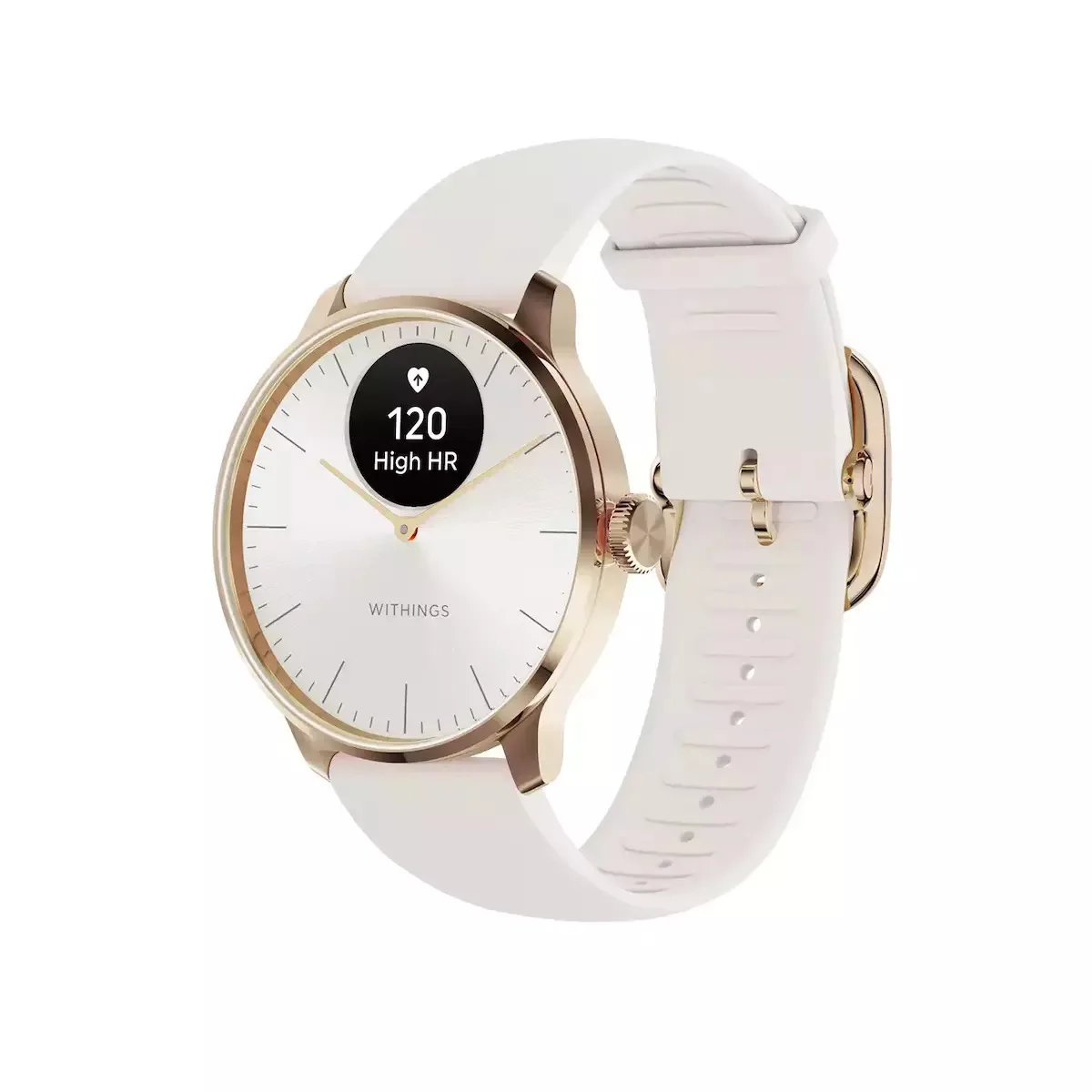 Withings ScanWatch Light Stainless Steel 37mm Αδιάβροχο με Παλμογράφο (Sand) - Image 1