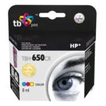 TB Print Συμβατό Μελάνι Εκτυπωτή InkJet HP 2515 8ml Πολλαπλό (Color) 1τμχ TBH-650CR