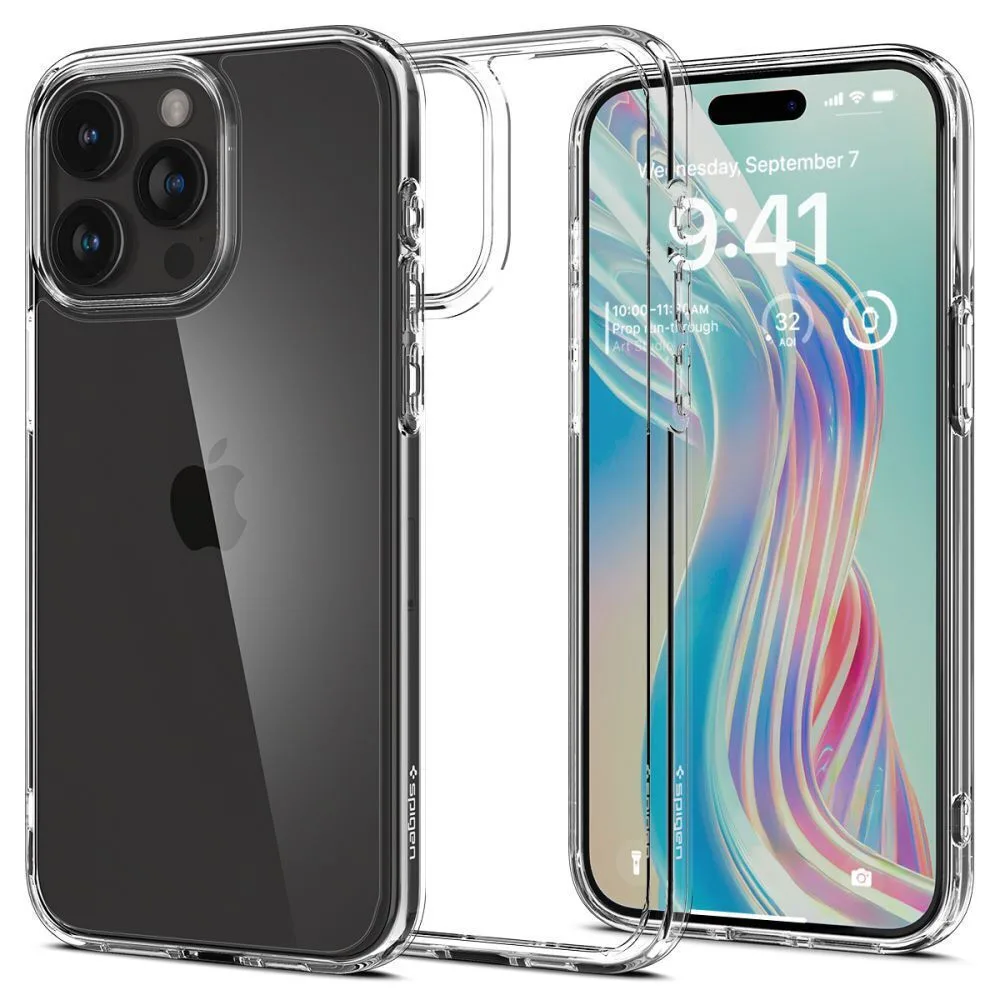 20231010113516_spigen_ultra_hybrid_back_cover_silikonis_plastiko_crystal_clear_iphone_15_pro_max_acs06565 Spigen Ultra Hybrid Back Cover Πλαστικό 2mm Crystal Clear (iPhone 15 Pro Max) ACS06565 - Image 1