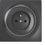 Fibaro Socket N Type Μονή Χωνευτή Πρίζα Ρεύματος Γκρι FGWSONE-011-8