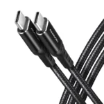 Axagon Braided USB 2.0 Cable USB-C male - USB-C 60W Μαύρο 1m (BUCM-CM10AB)
