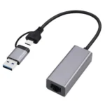 Gembird A-USB3AC-LAN-01 USB-C Αντάπτορας Δικτύου για Ενσύρματη σύνδεση Gigabit Ethernet