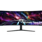 Samsung Odyssey Neo G9 G95NC Ultrawide VA HDR Curved Gaming Monitor 57" 7680x2160 240Hz με Χρόνο Απόκρισης 1ms GTG