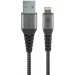 Goobay Braided USB to Lightning Cable Γκρι 2m (49269)