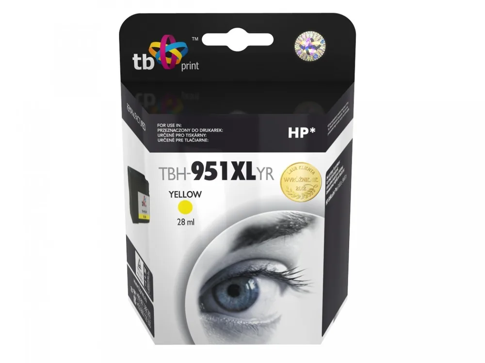 TB Print Συμβατό Μελάνι Εκτυπωτή InkJet HP TBH951XLY 1635 Σελίδων Κίτρινο TBH-951XLYR - Image 1