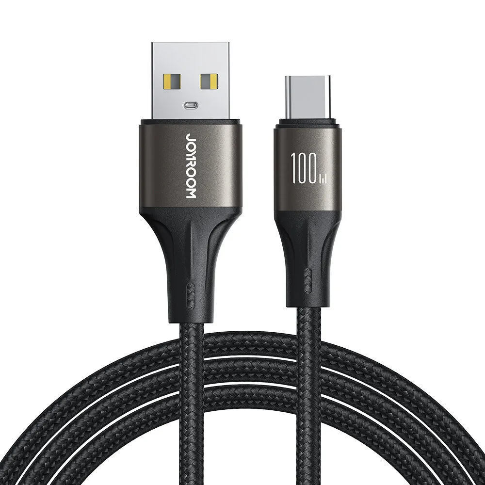 Joyroom Light-speed ​​series Sa25-ac6 USB 2.0 Cable USB-C male - USB-A 100W Μαύρο 1.2m - Image 1