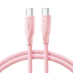 Joyroom Multi-color Series Sa34-cc3 USB 2.0 Cable USB-C male - USB-C 60W Ροζ 1m