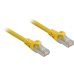 Sharkoon S/FTP Cat.6a Cable 1m Κίτρινο