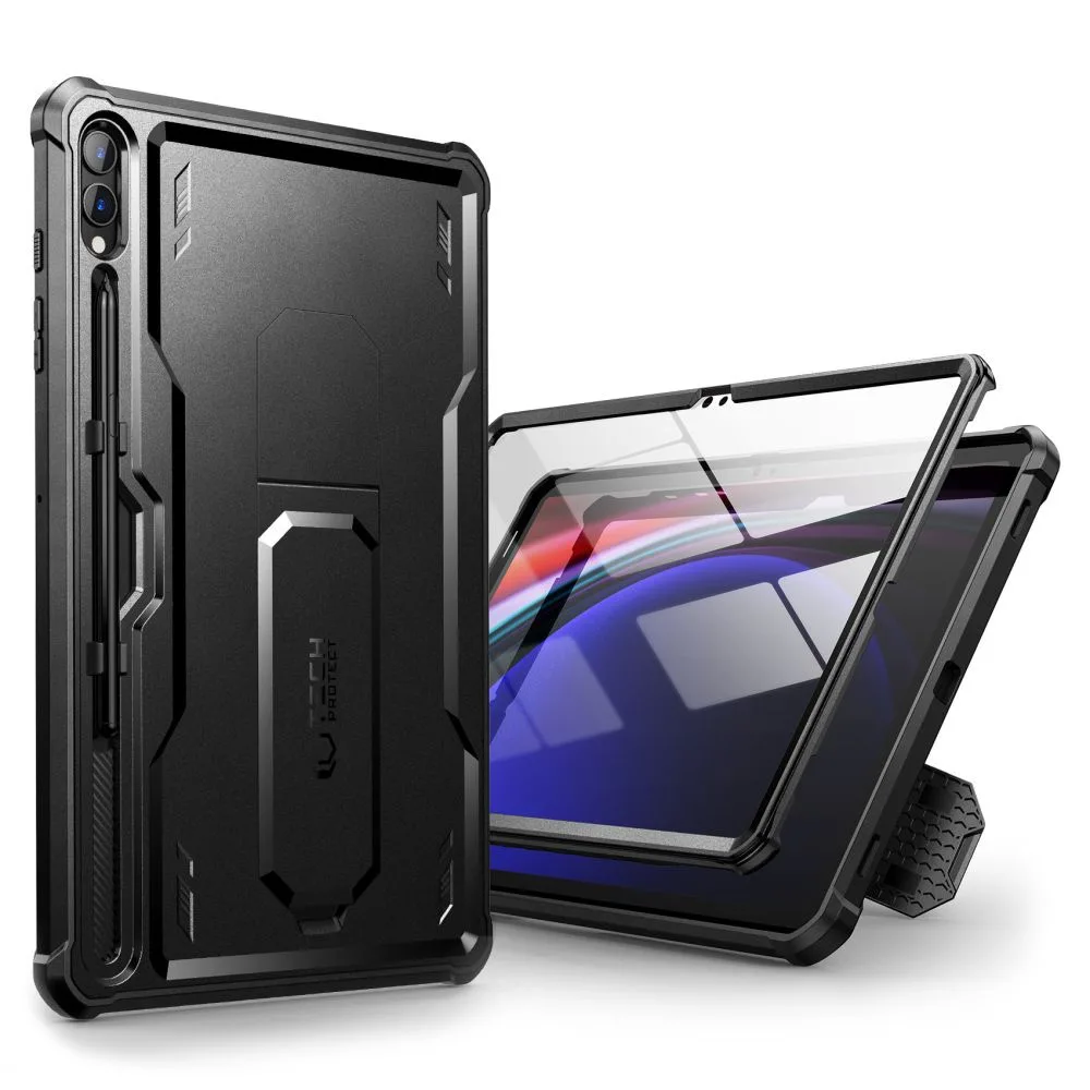 Tech-Protect Kevlar Pro Flip Cover Πλαστικό Μαύρο (Galaxy Tab S9+) - Image 1