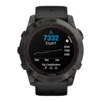Garmin Fenix 7X Pro Sapphire Solar Titanium 51mm Αδιάβροχο Smartwatch με Παλμογράφο (Carbon Grey DLC Titanium with Black Band)