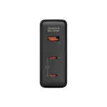 Aukey Φορτιστής Χωρίς Καλώδιο GaN με Θύρα USB-A και 2 Θύρες USB-C 140W Power Delivery Μαύρος (PA-B7O)