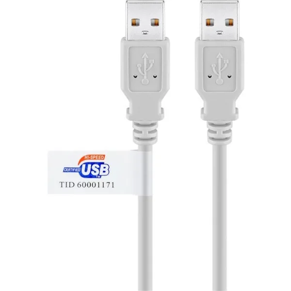 Goobay USB 2.0 Cable USB-A male - Γκρι 2m 50796 - Image 1