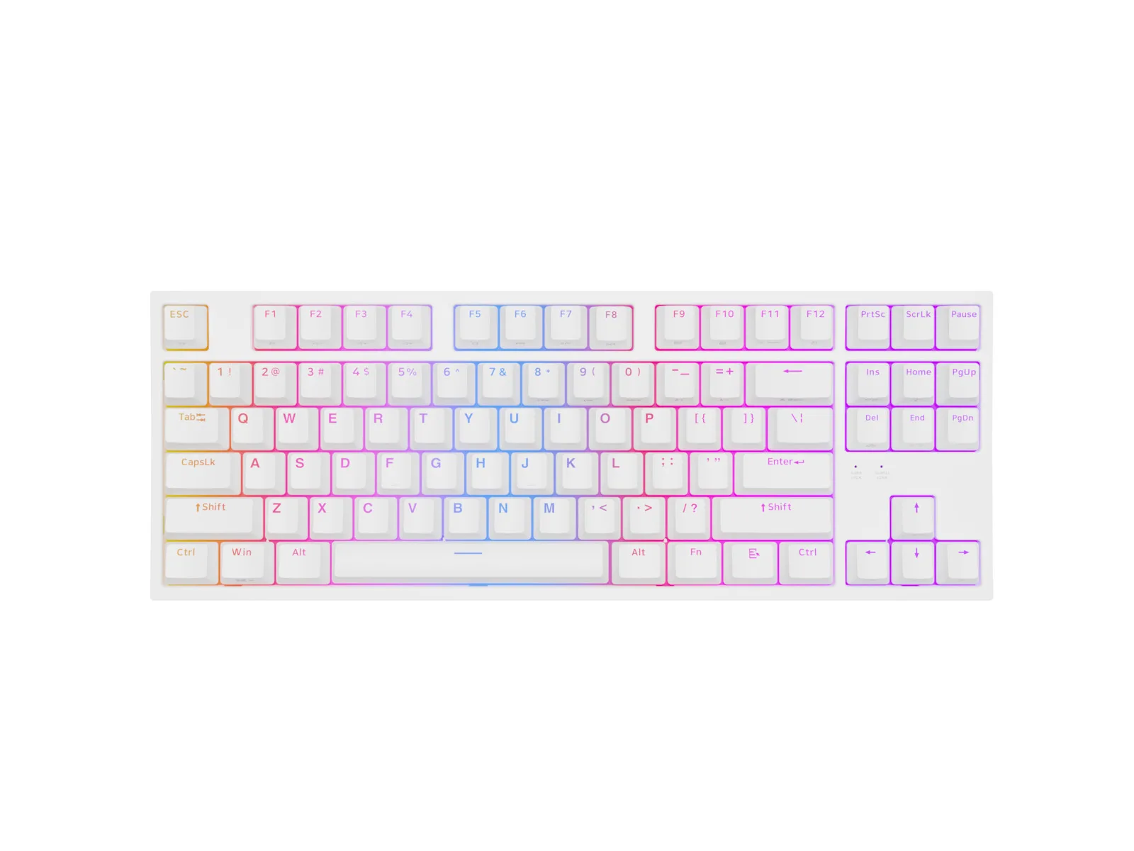 Genesis Thor 404 Gaming Μηχανικό Πληκτρολόγιο Tenkeyless με Kailh Box Brown διακόπτες και RGB φωτισμό (Αγγλικό US) Λευκό - Image 1