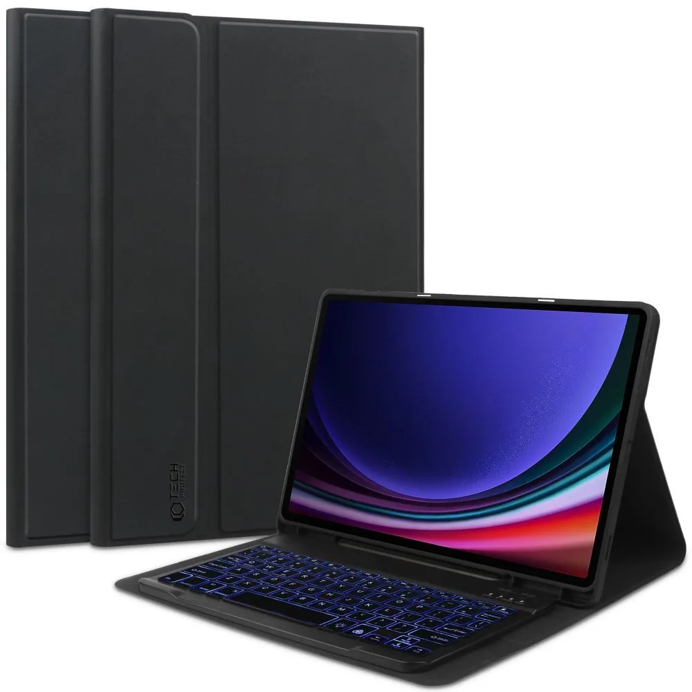 20231121174734_tech_protect_smartcase_flip_cover_silikonis_mayro_galaxy_tab_s9 Tech-Protect SC PEN Flip Cover με Πληκτρολόγιο στα Αγγλικά US Μαύρη (Galaxy Tab S9 FE / Galaxy Tab S9 / Galaxy Tab S10 FE / Galaxy Tab S10 Lite) - Image 1