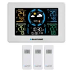Blaupunkt 13-WS40WH Ασύρματος Μετεωρολογικός Σταθμός Αναλογικός Επιτραπέζιος Λευκός