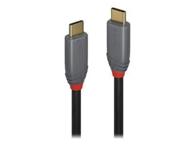 Lindy Anthra Line USB 2.0 Cable USB-C male - USB-C 100W Μαύρο 1.5m (36902) - Image 1