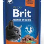 Brit Premium Υγρή Τροφή για Ανήλικες Γάτες σε Φακελάκι με Σολομό χωρίς Γλουτένη 100gr 331011