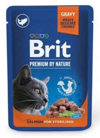 Brit Premium Υγρή Τροφή για Ανήλικες Γάτες σε Φακελάκι με Σολομό χωρίς Γλουτένη 100gr 331011 - Image 1