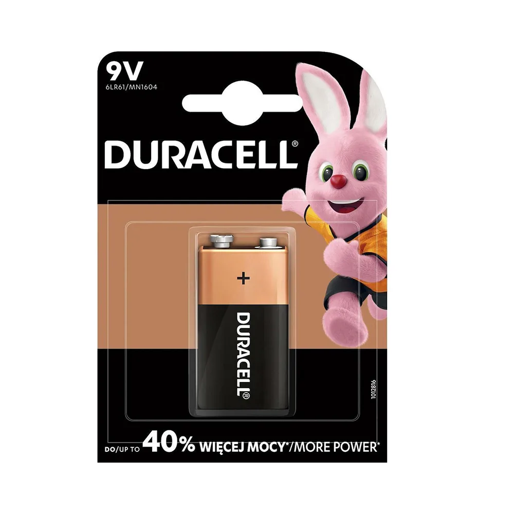 Duracell Plus Αλκαλική Μπαταρία 9V 1τμχ MN-1604 6LR61 - Image 1