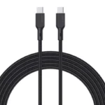 Aukey Braided USB 2.0 Cable USB-C male - USB-C 100W Μαύρο 1m (CB-KCC101)