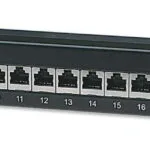 Intellinet Patch Panel Shielded για Rack 1U 19" 24 Θυρών cat6 Μαύρο 720038