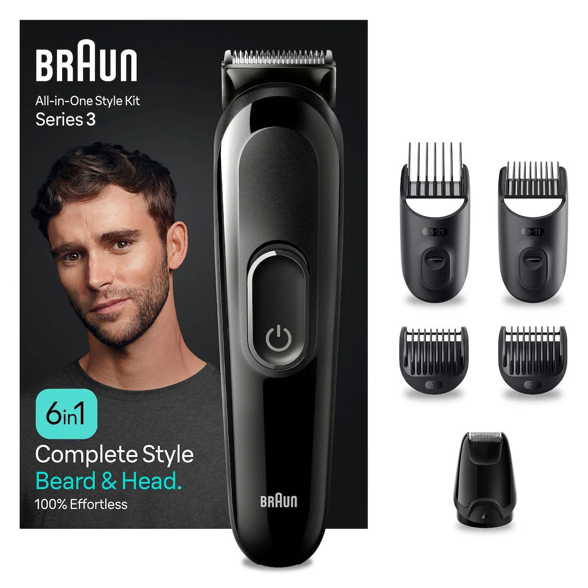 20231208151303_braun_6_in_1_style_kit_3_set_epanafortizomenis_koureytikis_michanis_mayro_mgk3410 Braun Σετ Επαναφορτιζόμενης Κουρευτικής Μηχανής Μαύρο MGK3410 - Image 1